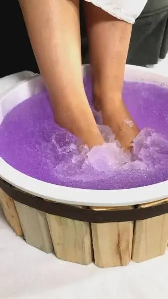 Exemplo visual de spa dos pés